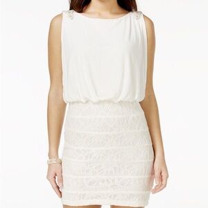 Elegant White Lace Dress